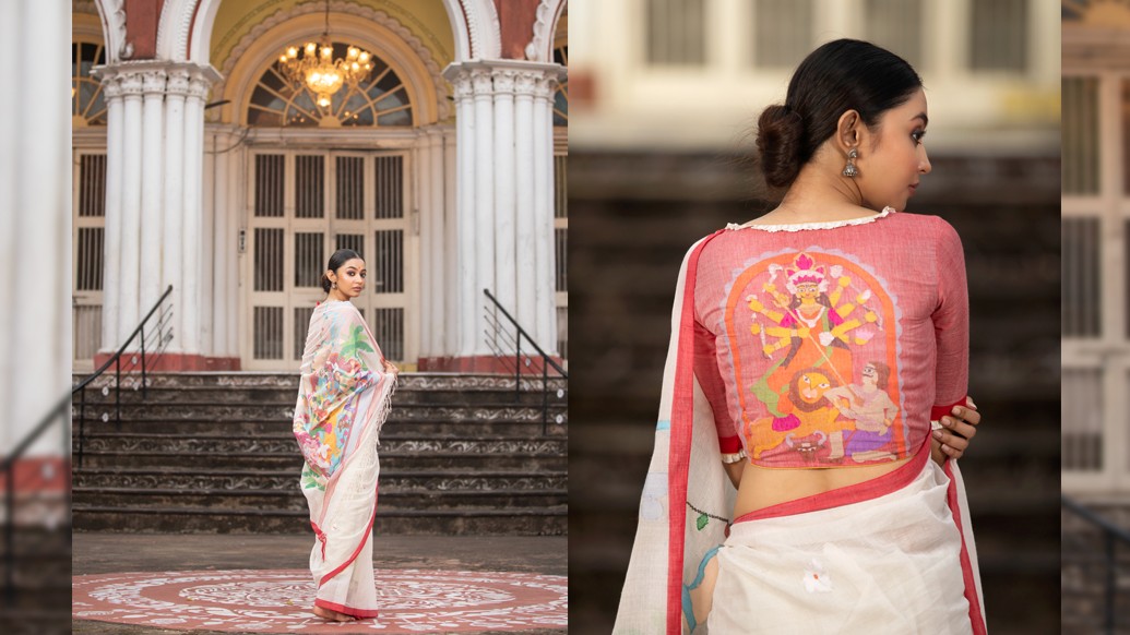 “ব্লাউজে এখন তুমুল চাহিদা নিত্যনতুন ডিজাইনের। যা সাধারণ শাড়ির সাজকেও বদলে দিচ্ছে পুরোপুরি। তাই পুজোয় সাজিয়ে তুলছি বিকিনি ব্লাউজে।” - বলছিলেন অনুশ্রী। তবে হ্যাঁ, ক্যারি করতে জানতে হবে। না হলে কিন্তু সাজটাই মাটি!