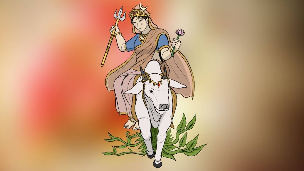 তাঁর শৈলপুত্রী নামকরণের পিছনে আছে এক পৌরাণিক আখ্যান।