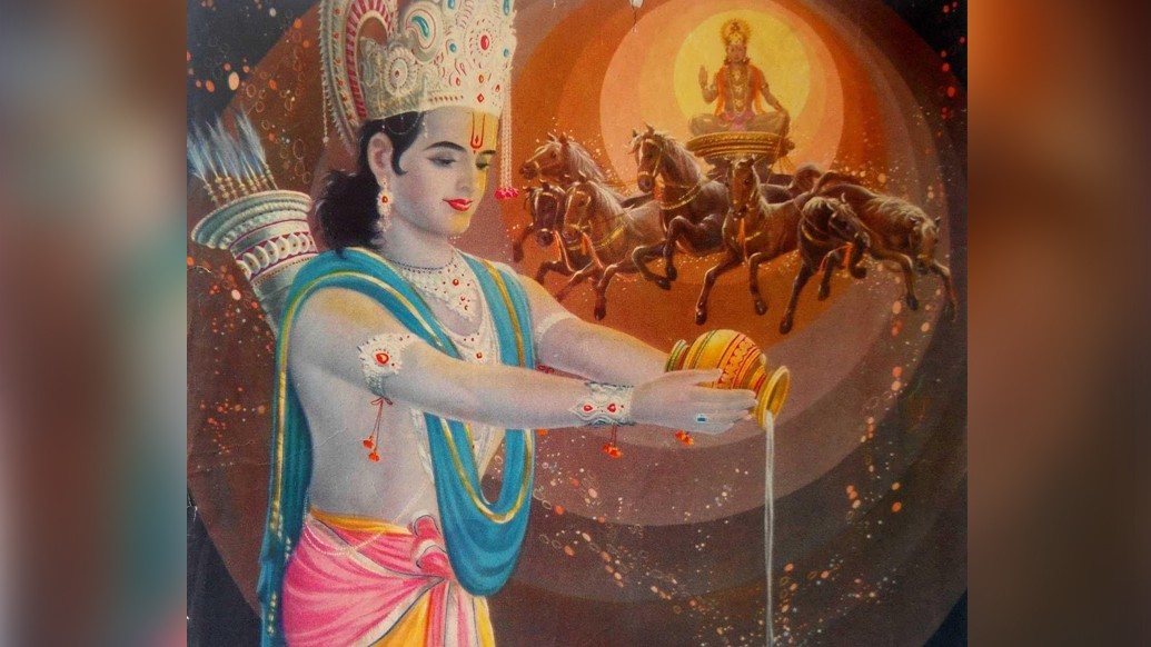 বাল্মীকি-রচিত মূল রামায়ণে অবশ্য ঋষি অগস্ত্য রামচন্দ্রকে সীতা উদ্ধারের জন্য সূর্যের পুজো করতে বলেছিলেন।