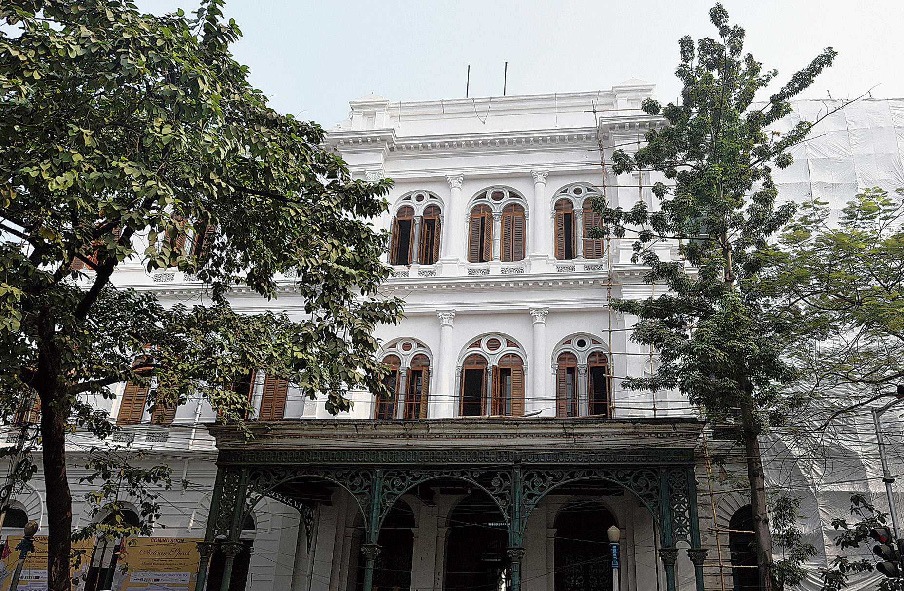 The Currency Building at Dalhousie after restoration and conservation. The facade of the more than 150-year-old structure  has been given a fresh coat of paint. 