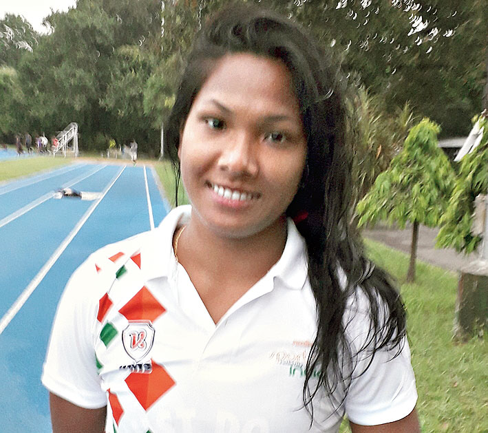 Swapna Barman at the SAI complex