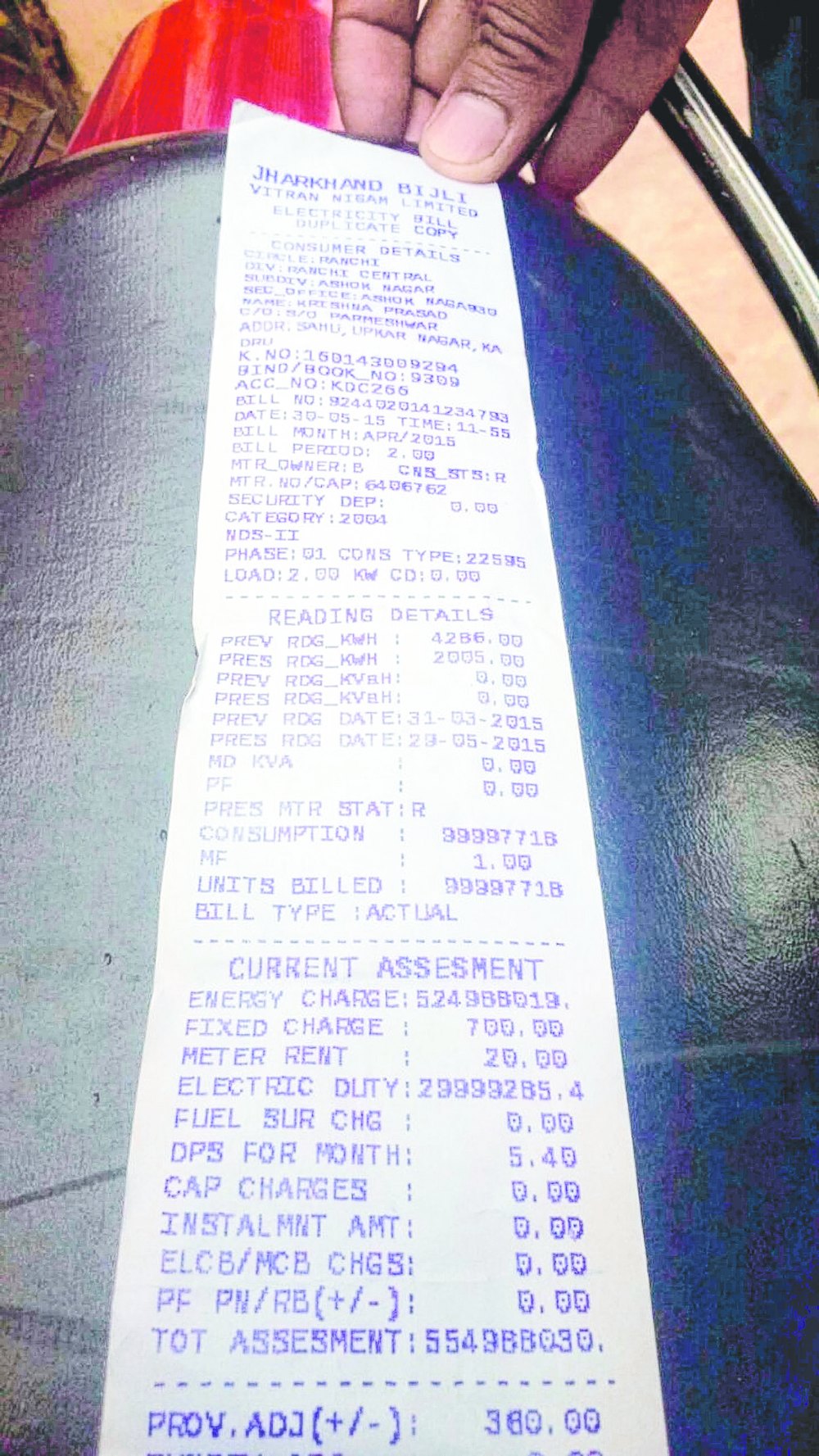 Rs 55cr shock for power consumer Telegraph India