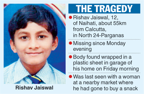 Missing Boy's Body Found In Garage - Telegraph India