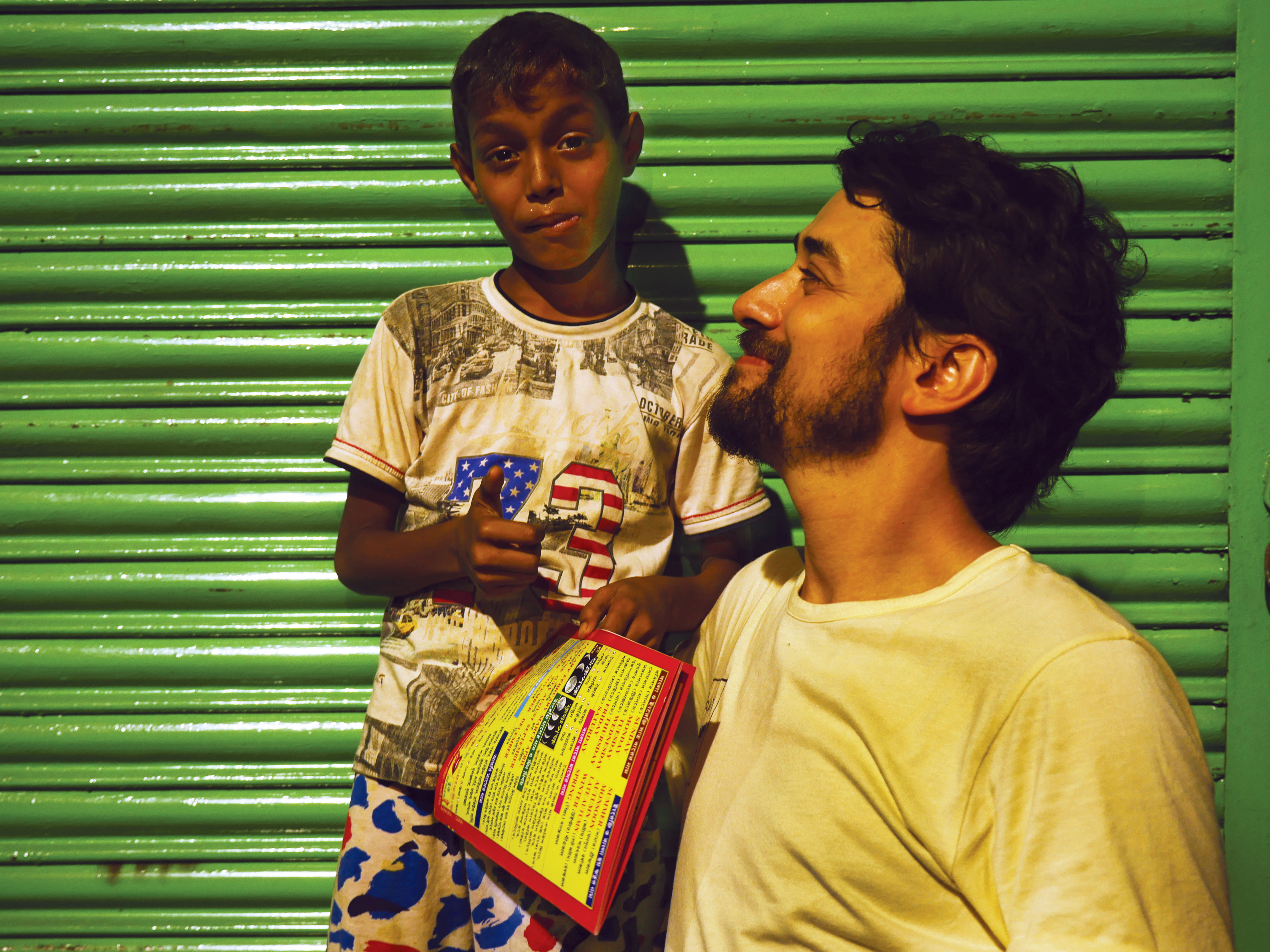 Tomas Magalhaes during one of his night rounds of Calcutta.