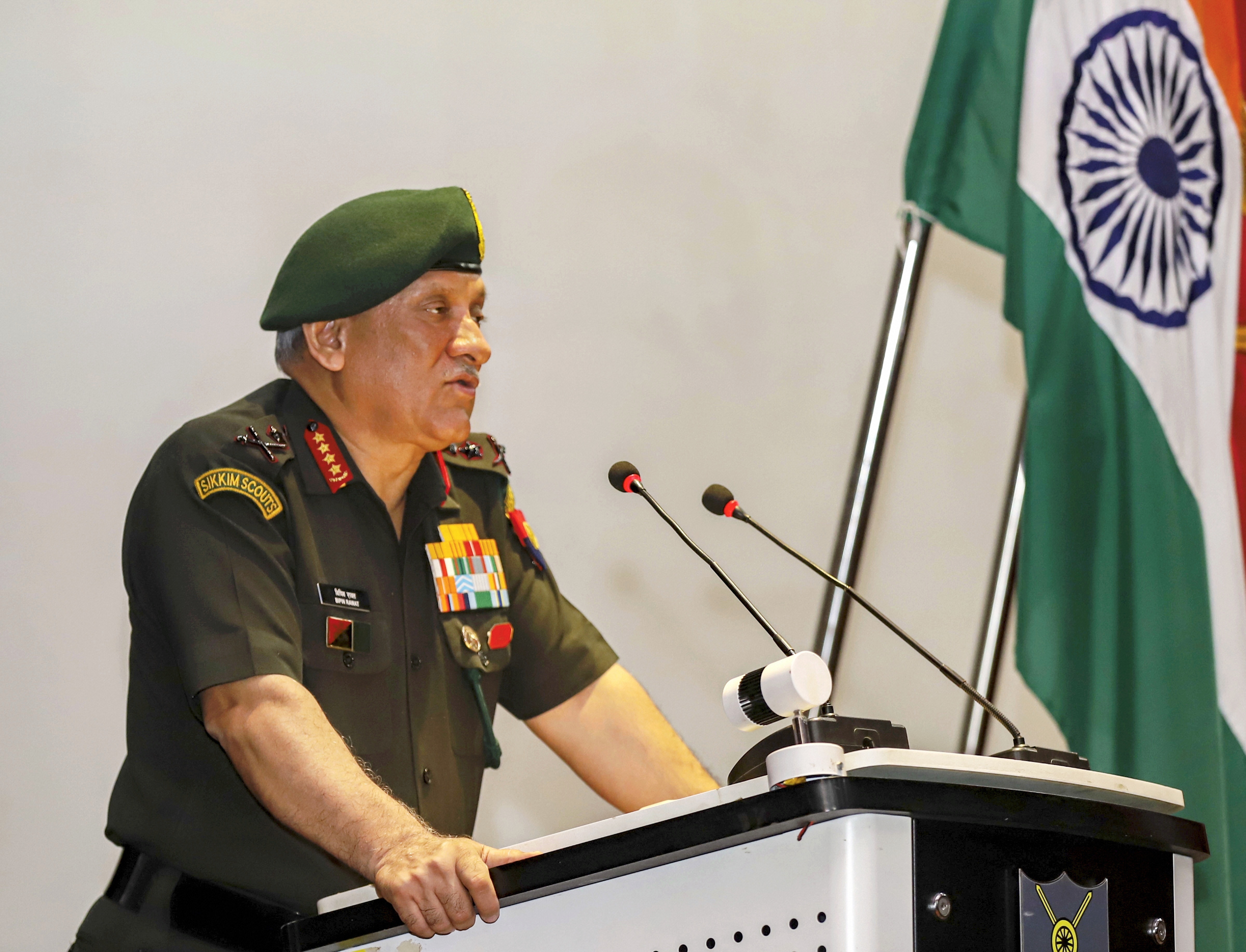 Army chief General Bipin Rawat during the inauguration of Young Leaders Training Wing at Officers Training Academy, in Chennai, Monday, September 23, 2019