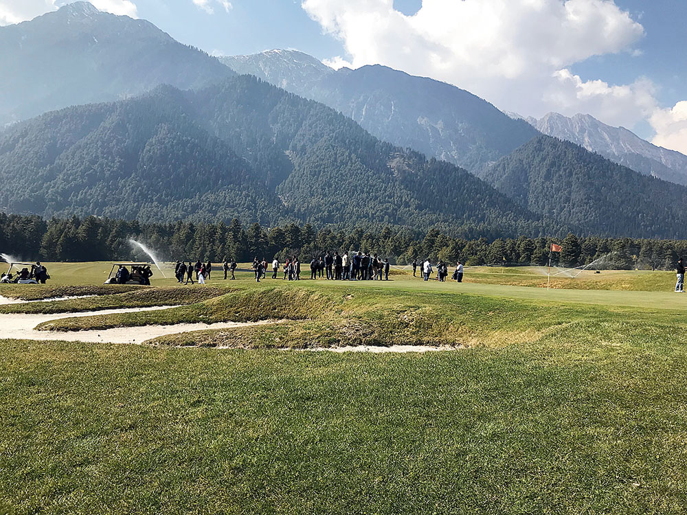 The golf course at Pahalgam Club