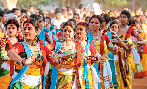 Festival of song and dance ushers in spring - Telegraph India