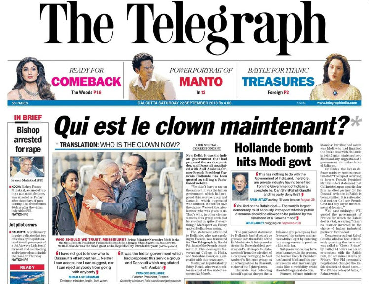 Hollande's sauce: Rafale egg on government's face