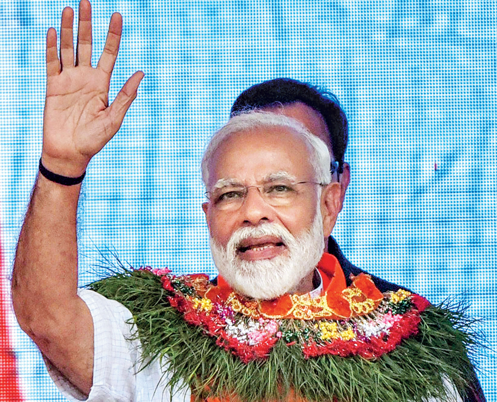 Narendra Modi in Forbesganj, Bihar, on Saturday.