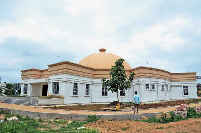 The planetarium at Chiroundi in Morabadi, Ranchi
