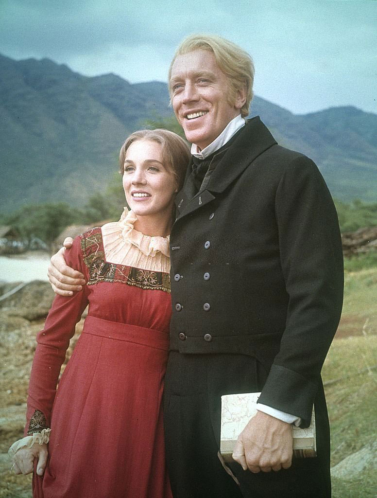 Julie Andrews and Max von Sydow in the film Hawaii (1966)