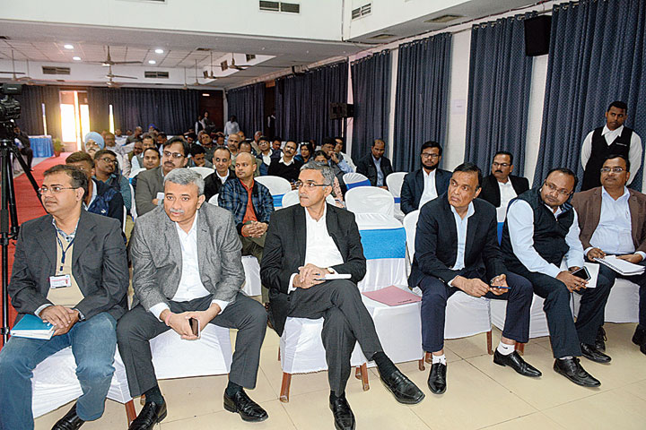 The audience at the meeting.