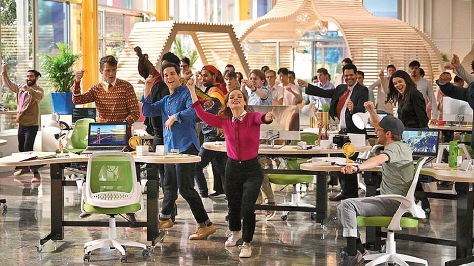 Jane Levy leading a dance in Zoey Clarke’s Extraordinary Playlist