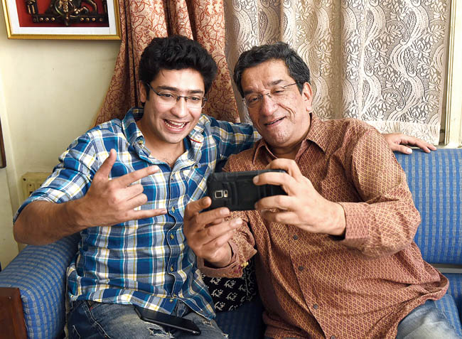 Gaurav Chakrabarty with Sabyasachi Chakrabarty