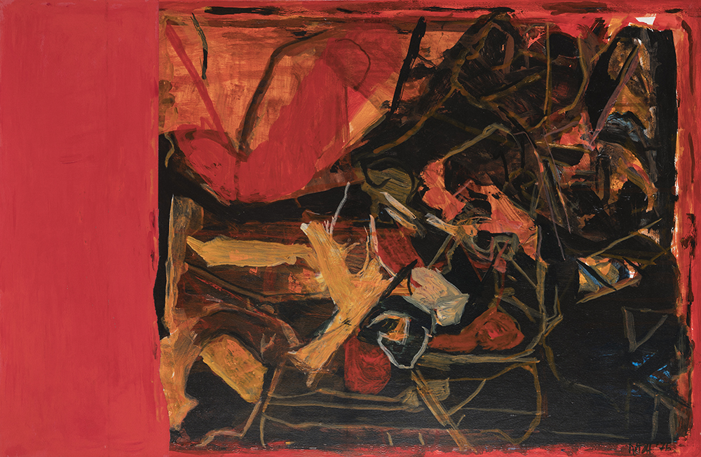 Trishna, 1976, acrylic on paper