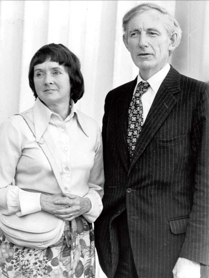 Bryan Thwaites, principal at  Westfield College at the University of London, with his wife Kate
