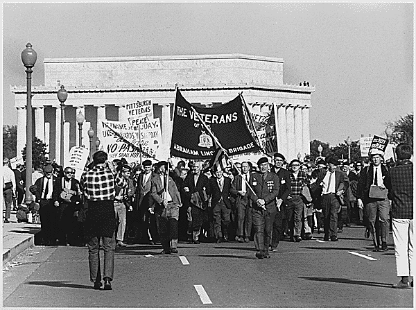 Vietnam War Protesters on Memorial Bridge, Washington, D.C., October 1967