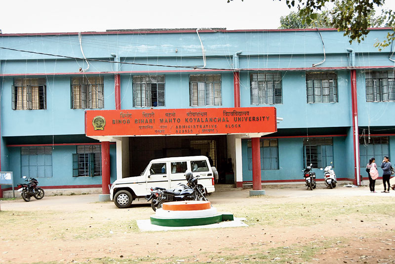 The administrative block of Binod Bihari Mahto Koylanchal University in Dhanbad on Friday. 