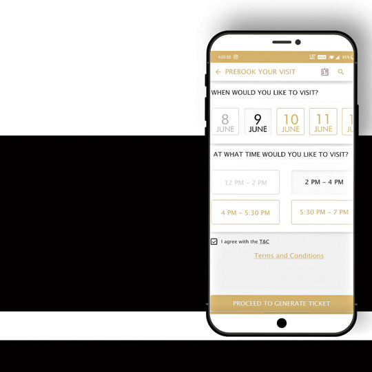 The Quest app (available on iOS and Android) lets you pre-book your visit to the mall; you can pick and reschedule slots as per your convenience