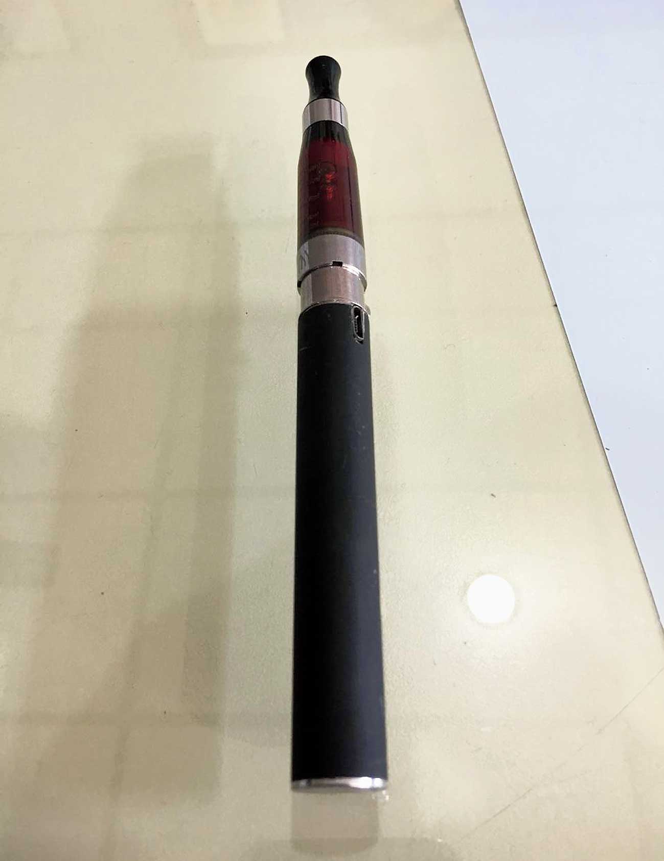 An e-cigarette confiscated from a schoolboy in Jamshedpur last week. 
