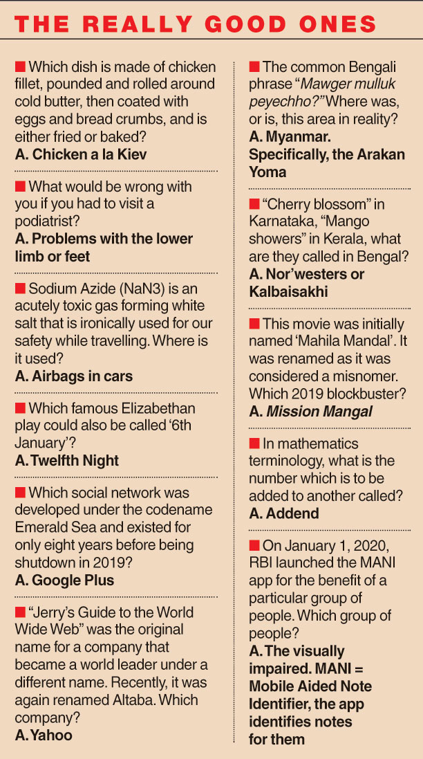 The really good questions