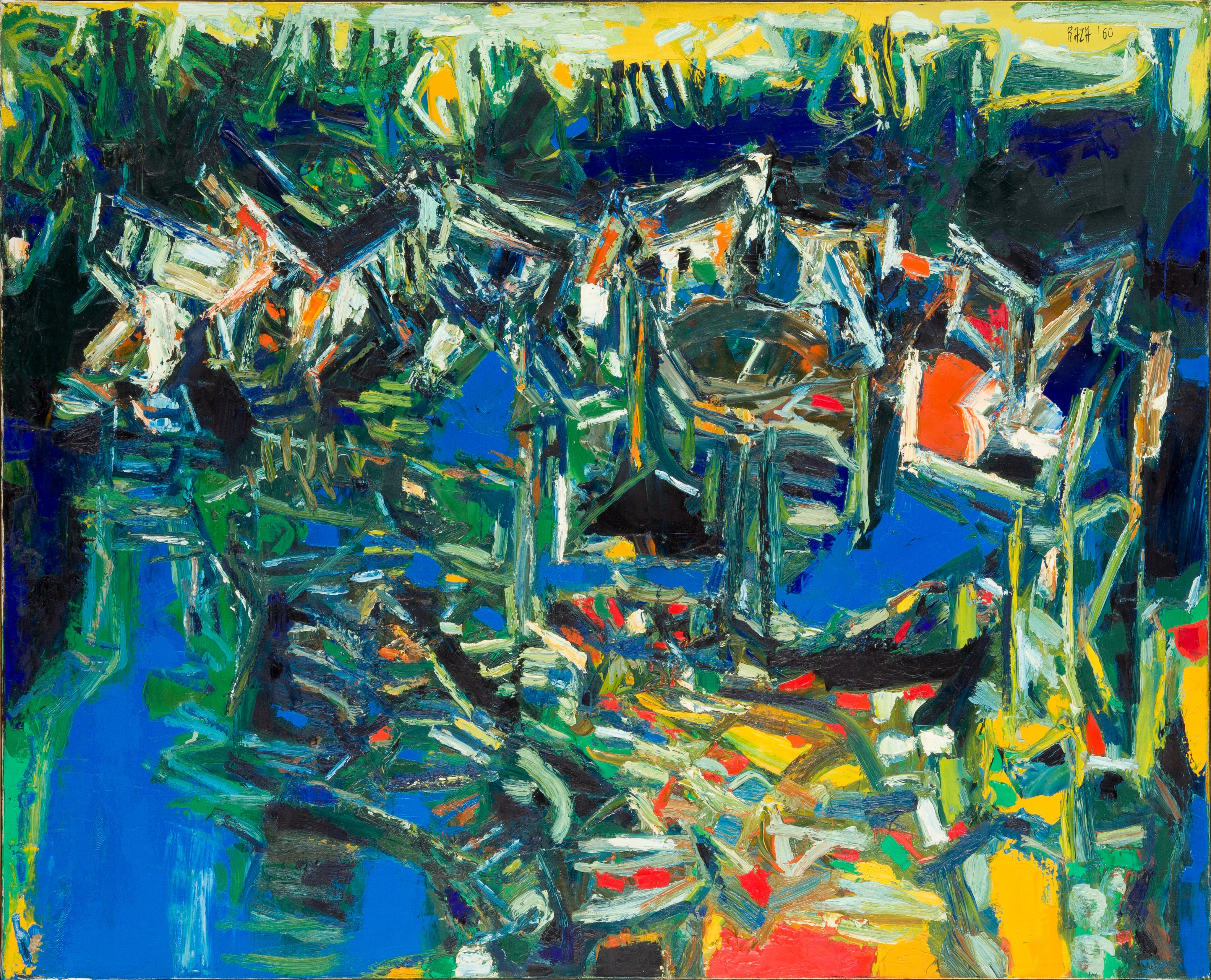 Siene Port, 1960, oil on canvas