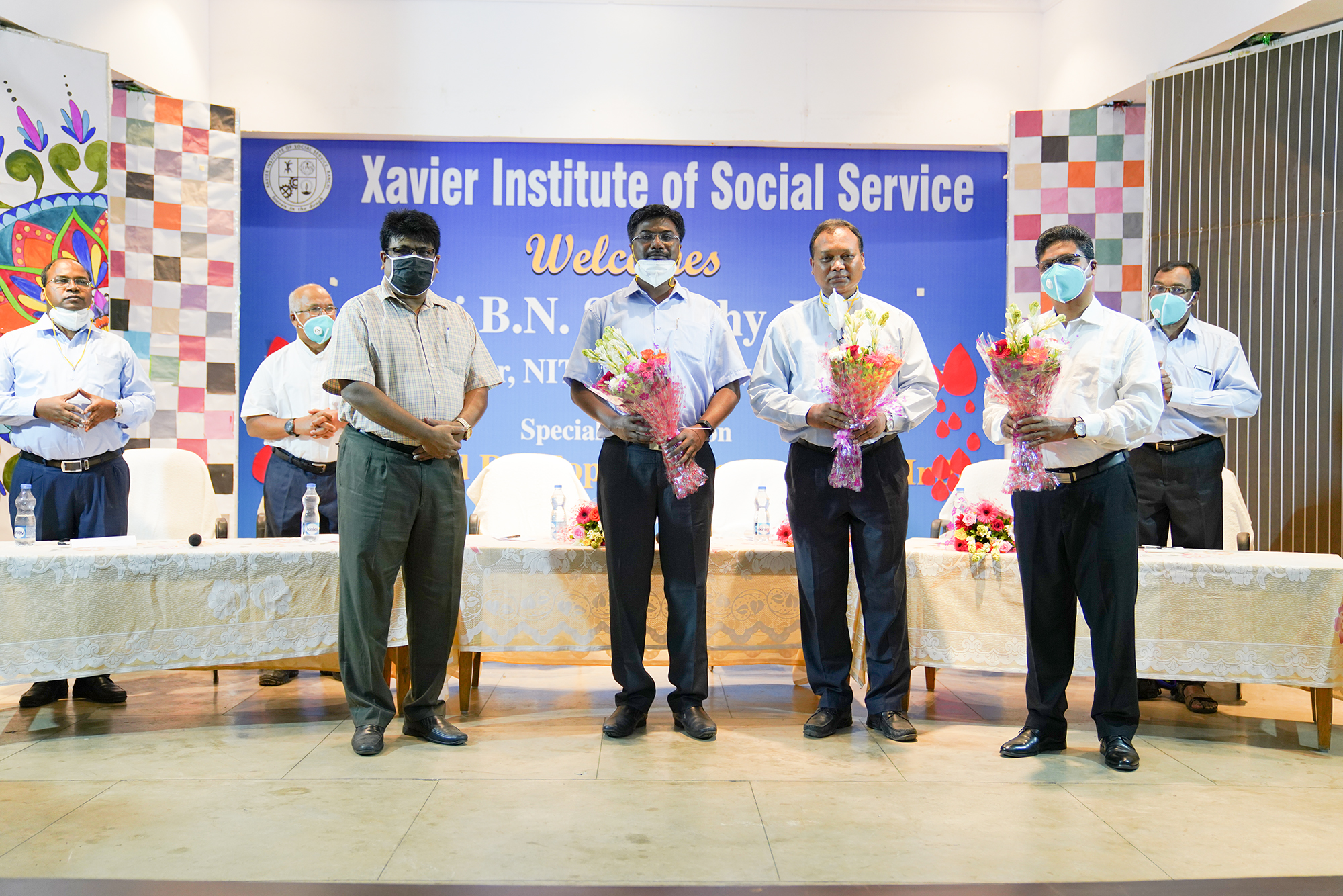 Xavier Institute of Social Service (XISS) Ranchi organized a welcome ceremony for its incoming Director and thanksgiving ceremony for the outgoing Director in their auditorium