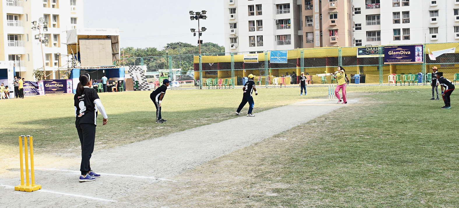 A match underway in the junior leg of UPL.