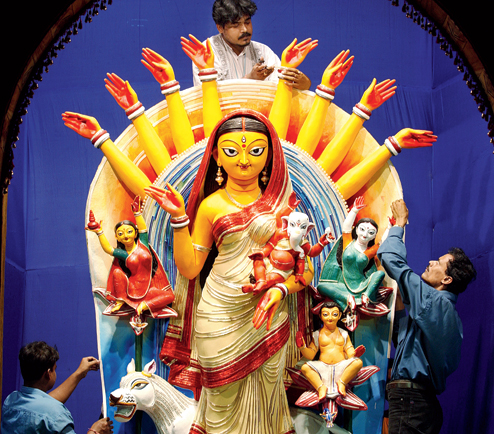 ON PUJA DUTY - Telegraph India