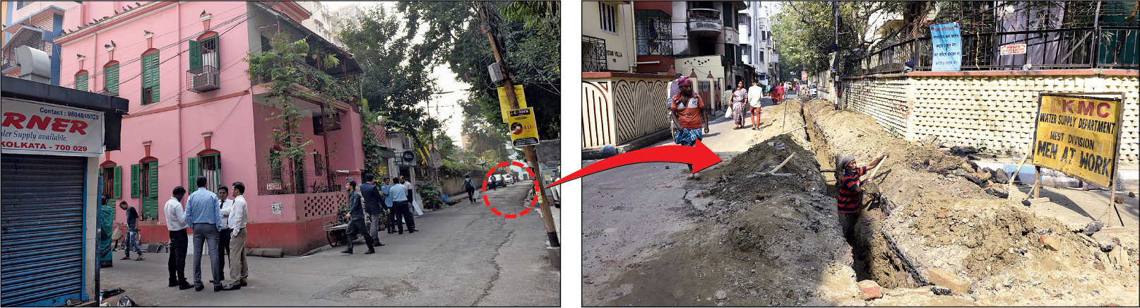 The absence of a signage on Nandi Street causes trouble for motorists who drive down the road to reach a dug-up portion of Dover Lane