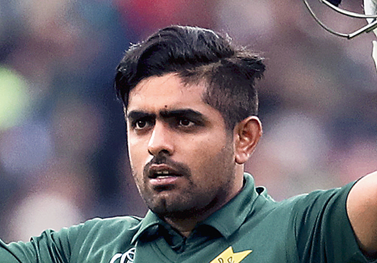 Babar Azam after his century on Wednesday