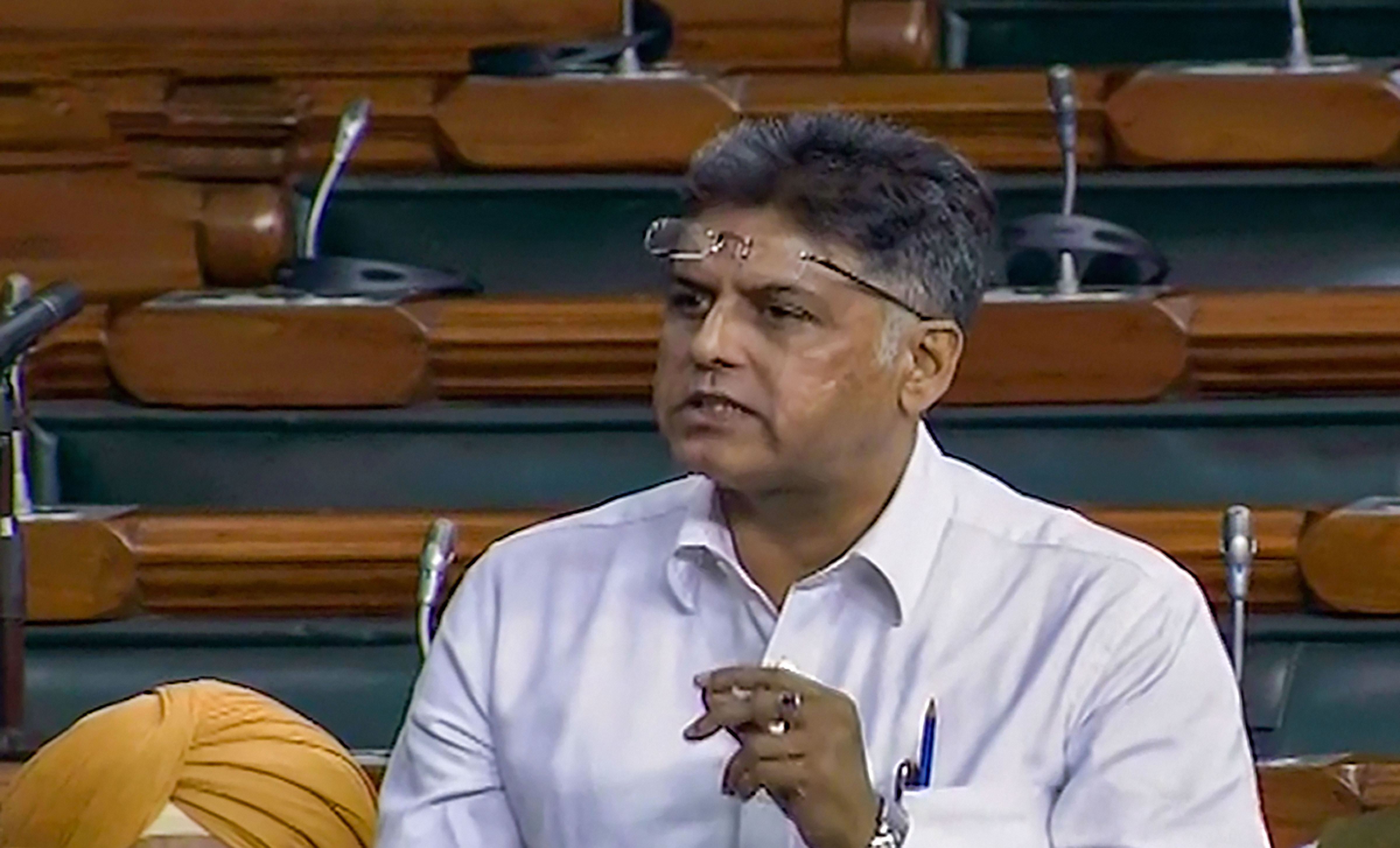 Congress leader Manish Tewari said despite reservations expressed by the Reserve Bank of India and the Election Commission, the government went ahead with the scheme.