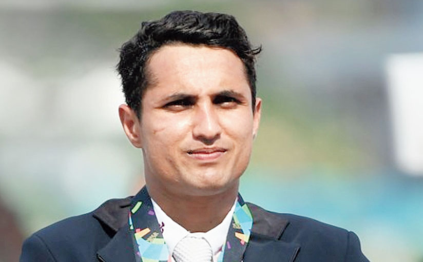Fouaad Mirza, who won  silver in individual eventing at the Jakarta Asian Games
