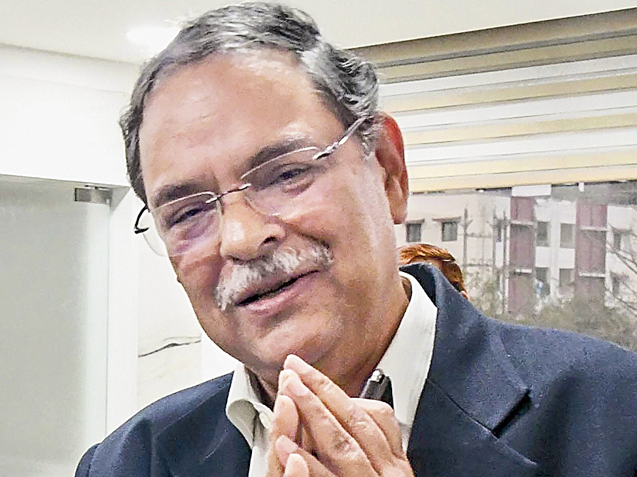 Rishi Kumar Shukla at his office in Bhopal. 
