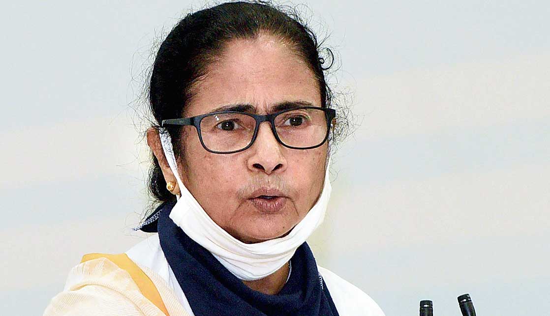 Mamata Banerjee at Nabanna. On May 29, the chief minister had said that buses, both private and state-owned, would ply from June 1. No passenger will be allowed to stand, she had said.