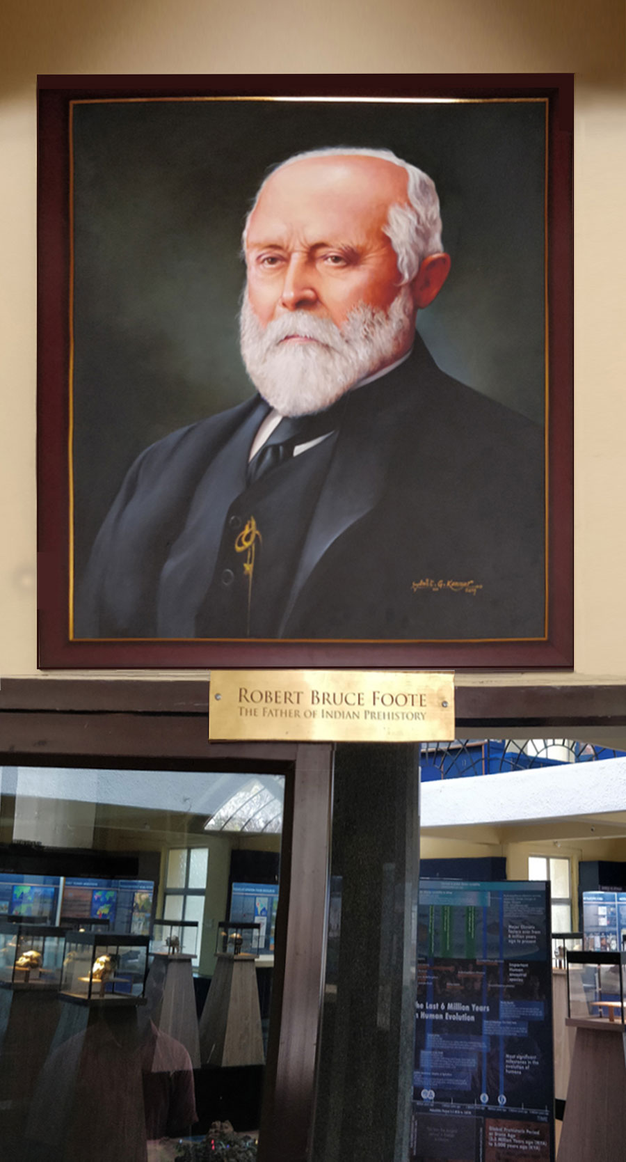 Foote’s portrait in the museum