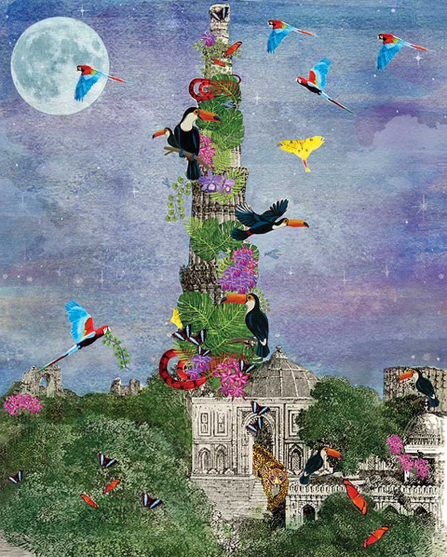Qutub Minar as imagined by Good Earth 
