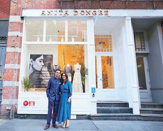 Dongre is the only Indian coutourier to have a permanent store in New York
