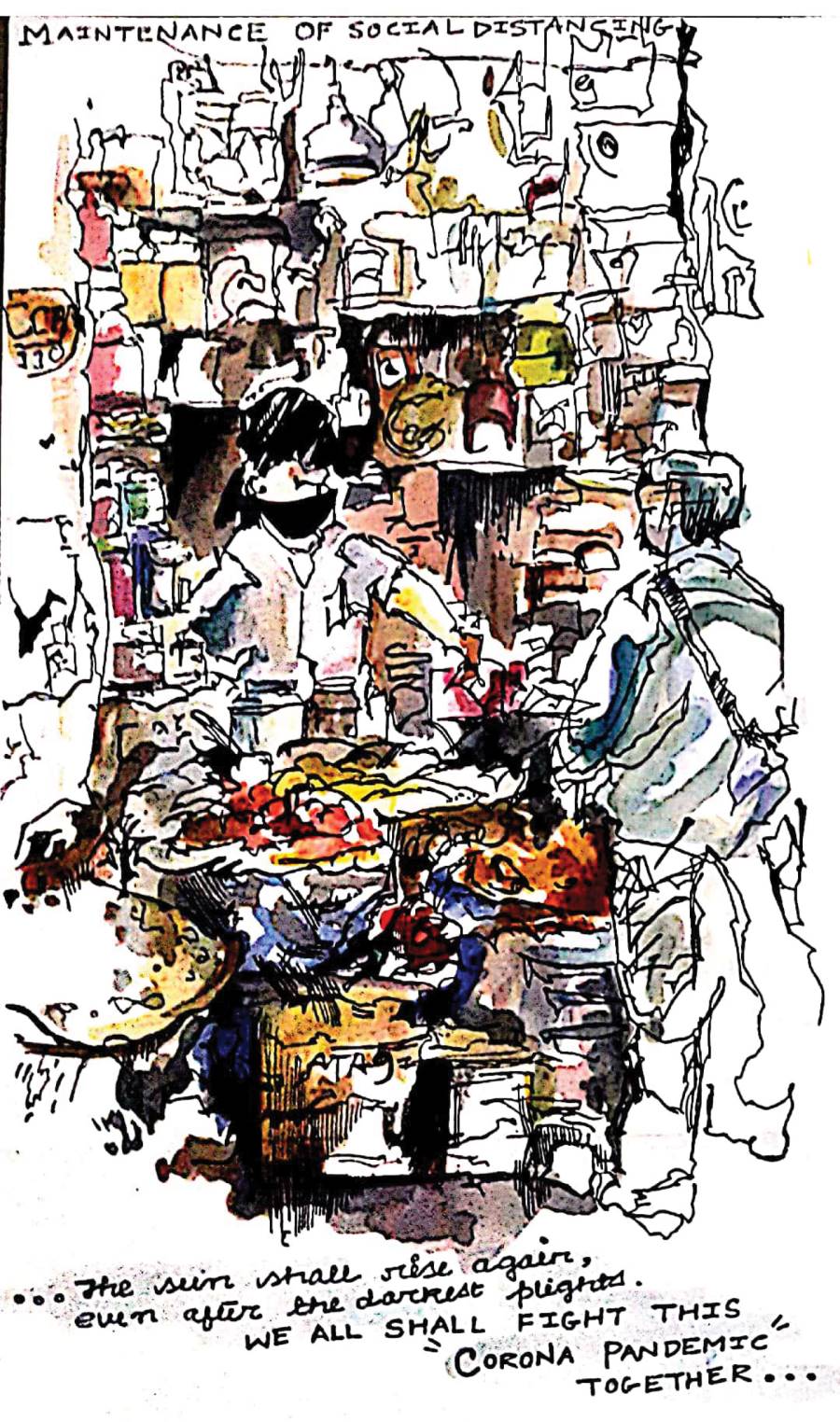 Art by Sreya Roy, Pantha Deep Housing Cooperative WINNER: 13-18 years