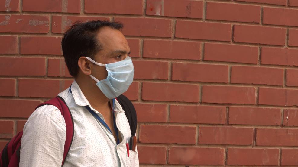 A cloth mask (preferably a three-layered one) or a high-tech mask reduces the germ particles (coronavirus and others) breathed out and inhaled. This reduces the size of the inoculum and the likelihood of infection for both you as well as others. Masks have to fit tightly and cover the nose and mouth