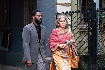 John David Washington with Dimple Kapadia