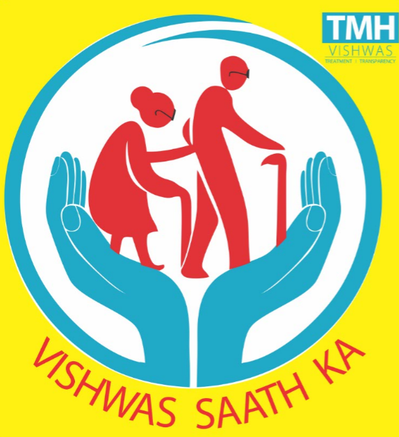 The logo of 'Vishwas Saath Ka;' released by Tata Main Hospital on Tuesday.