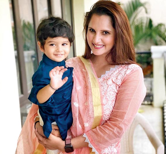 Sania with son Izhaan