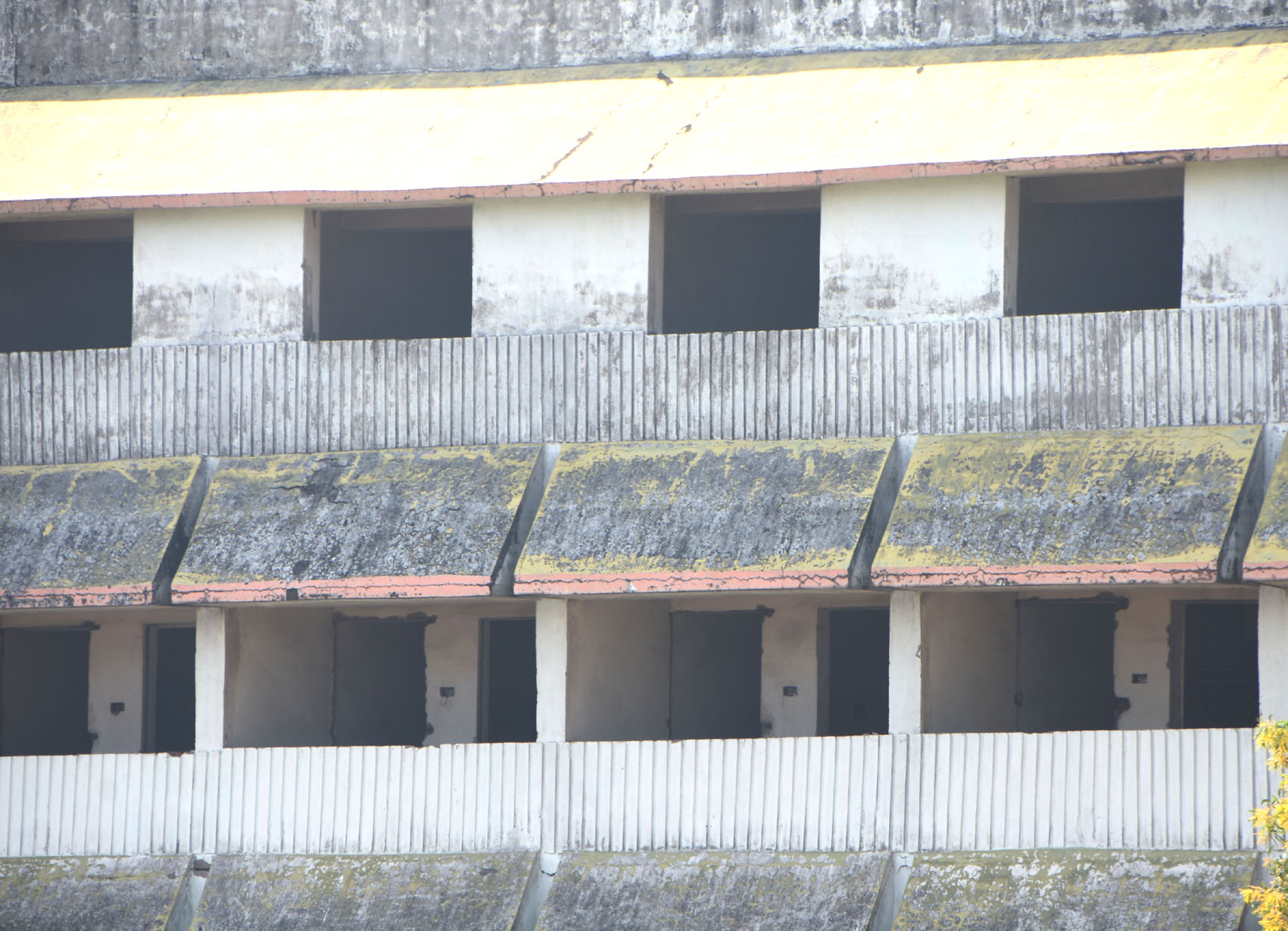 Stolen doors and windows at the Maithon sports complex, Dhanbad, on Friday.