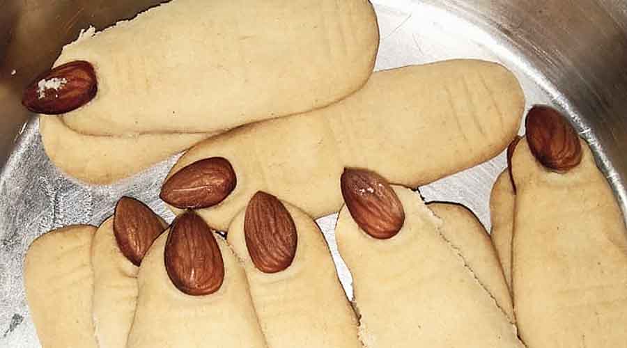 ‘Witch finger’ cookies made by Mukulika Adhikary