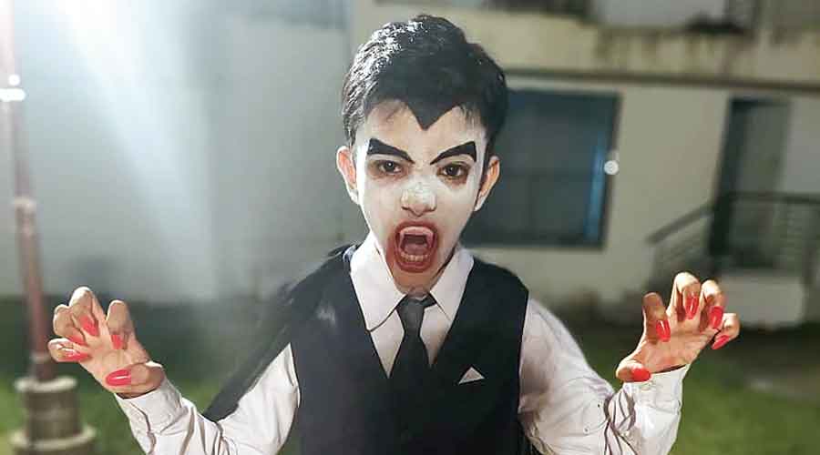 Her son Rittik as a vampire