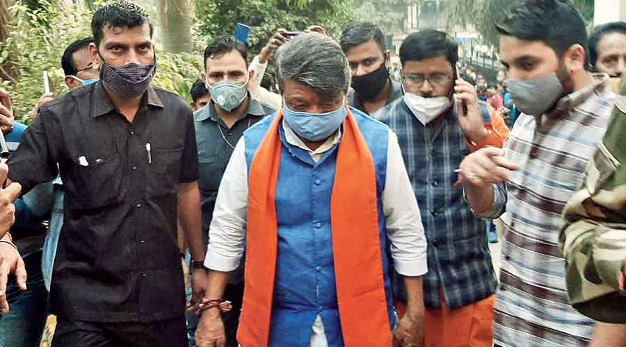 BJP sources said national general secretary and Bengal minder Kailash Vijayvargiya (above), state party chief Dilip Ghosh, national vice-president Mukul Roy and state general secretary Sayantan Basu will attend the march.