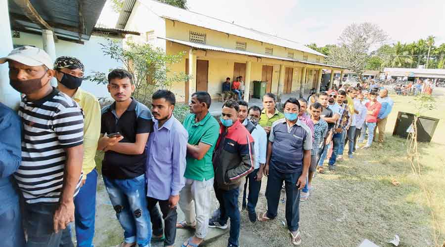 The first phase of BTC polls on Monday saw polling in 10 constituencies under Udalguri district (75 per cent) and 11 in Baksa district (78 per cent) amid very tight security