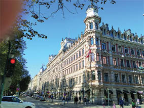 The Canadian embassy is one of the imposing buildings dotted around town