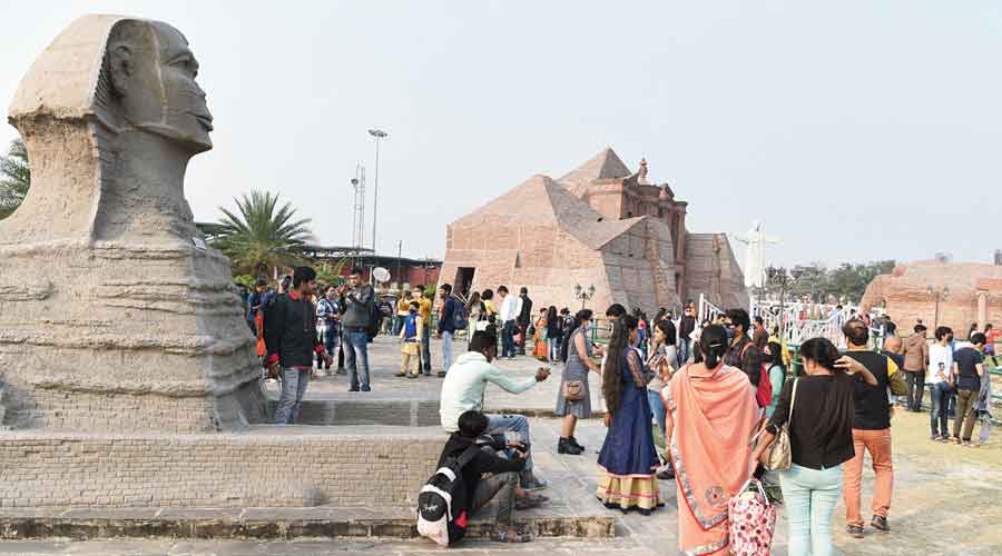A crowded Eco Park on Sunday